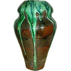 12036_Sgraffito and Drip Vase